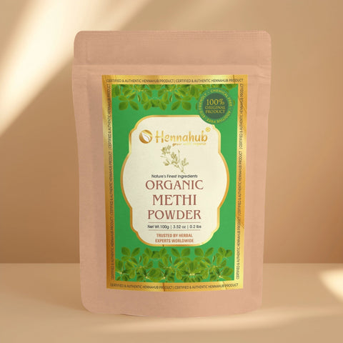 Hennahub Gold Fenugreek (Methi) Powder for Hair Strengthening and Scalp Care | Double Filtered 100g Hennahub Gold Fenugreek (Methi) Powder for Hair Strengthening and Scalp Care | Double Filtered 100g