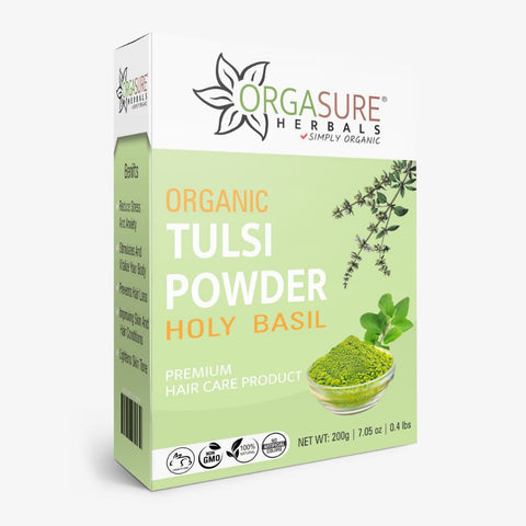 Organic Tulsi Leaf Powder for Hair | Holy Basil 200g Organic Tulsi Leaf Powder for Hair | Holy Basil 200g