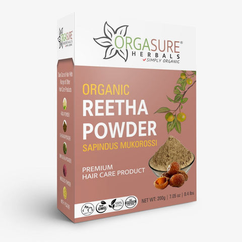 Organic Reetha/Soapnut Powder for Hair | Sapindus mukorossi 200g