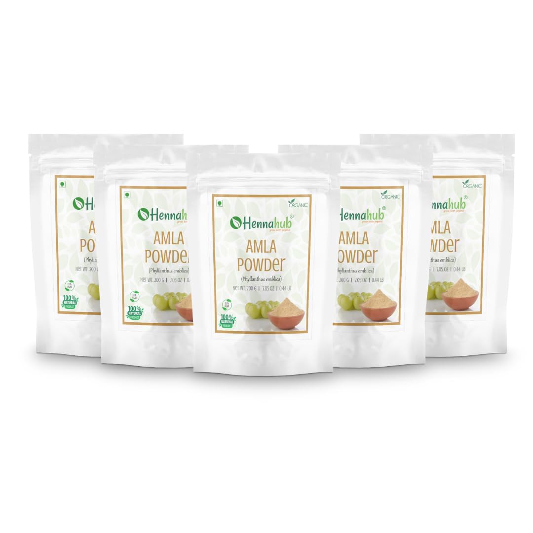 hennahub amla powder 1 kg ( 200 gm*5)