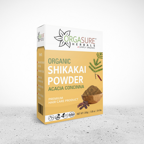 Organic Shikakai Powder for Hair care, 200gm - hennahubstore